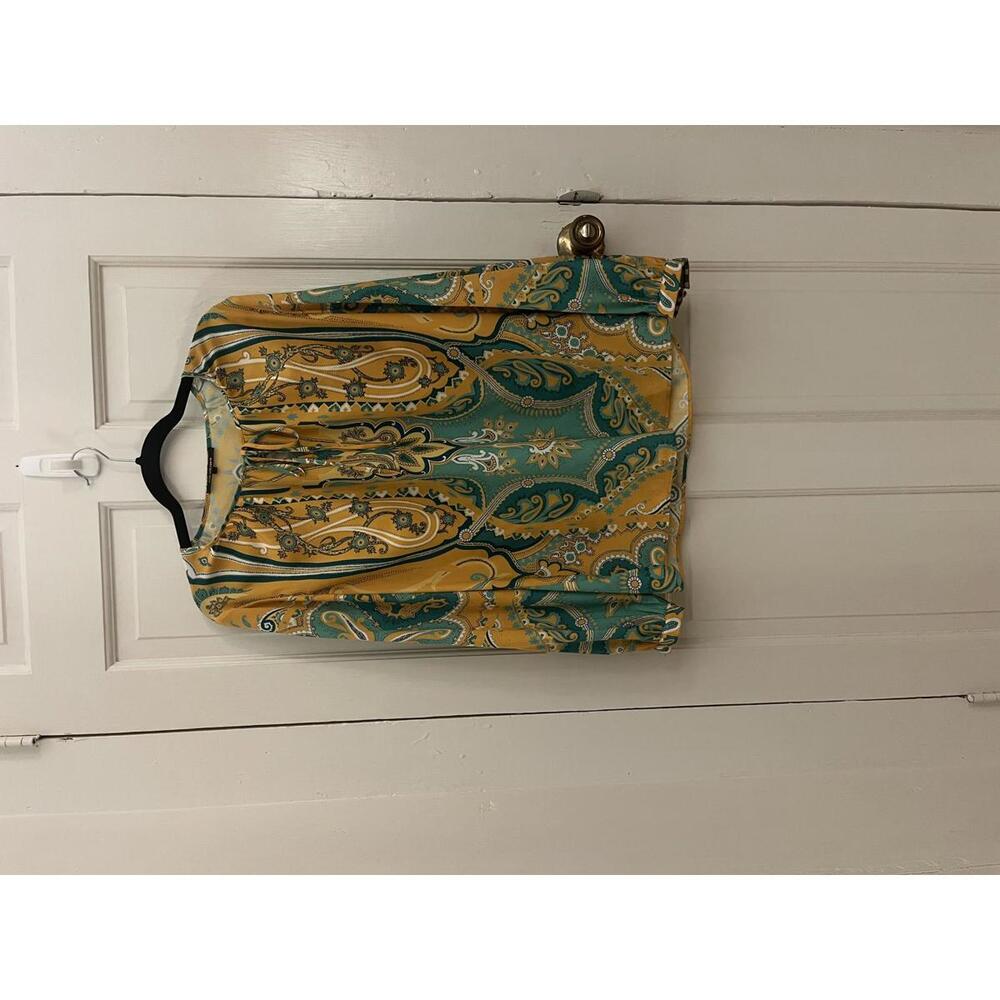 Kobi Halperin Women's Long Sleeve Paisley Blouse, Medium
